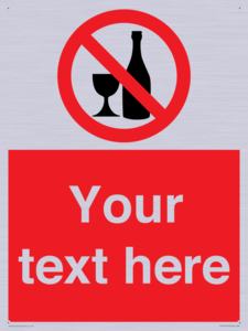 Custom prohibition no alcohol